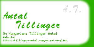 antal tillinger business card